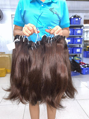 Natural Straight Hair Extensions With High Quality