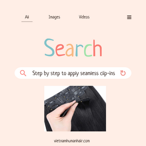 Step by step to apply seamless clip-ins