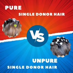 How to distinguish Pure Single Donor Hair and Unpure Single Donor Hair?