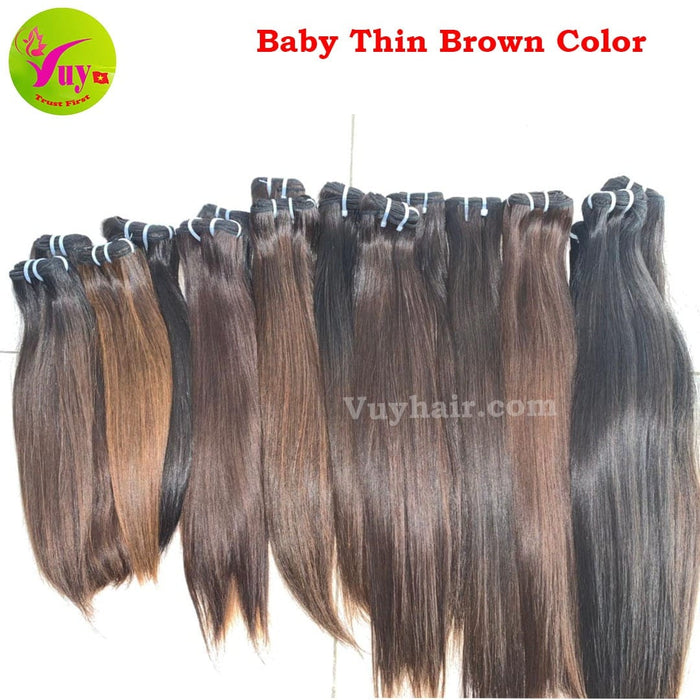 Baby Thin Straight Hair Extensions With The Highest Quality