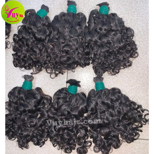 Bulk Hair Extensions With Curly Style