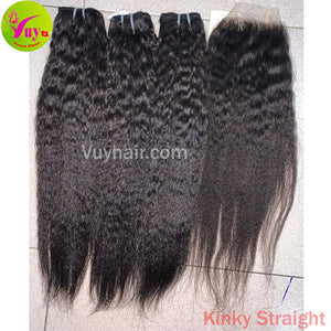 Kinky Straight Hair Extensions With High Quality